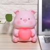 Niedliches Cartoon Sparschwein Spardose Glas mit Nachtlicht Heimdekoration Kindergeschenk Typ A