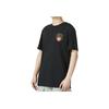 Letter Brand Logo Print Breathable Round Neck Short Sleeve T-Shirt Men Tops Black FJ2347-010