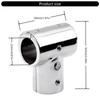 Marine Handrail T Fitting Steel 90 Degree Connector Steel Handrail Tees Joint Boating Accessory 90 Degree Tube Connector