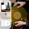 Acrylic Turntable Record Player Slipmat for LP Record Low Noise Platter with Glossy for Record Players Mat, Players, Mat, Effect, 12-inch (Yellow)