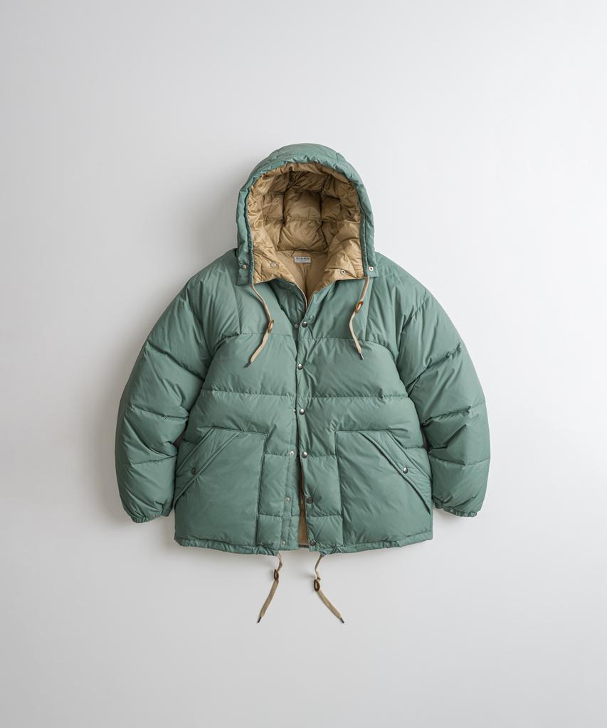 BEHEAVYER Sierra Duck Down Parka Sage Green/Tan