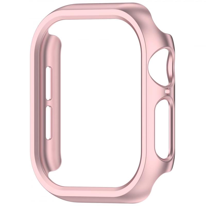

Чехол для Apple Watch Защитная крышка 46 мм 42 мм 41 мм 45 мм 44 мм 40 мм Ремешки Полый ПК Защита экрана Бампер iWatch Серии 10 9 7 8 6 se 5 4 38mm Series 321 яркий розовый