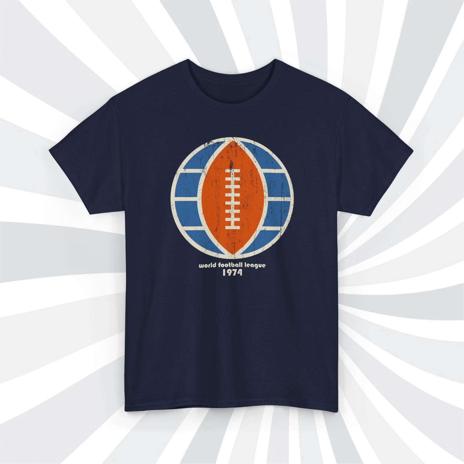 World Football League 1974 WFL Football Grunge Logo T shirt 4XL
