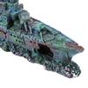 Simulation Resin Hide Boat Fish Tank Aquarium Ornaments Decor