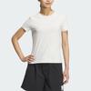 Adidas Kühles Gefühl Rundhals Slim Fit Kurzarm T-Shirt Damen Oberteile Rosa Weiß JD5261