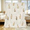 Flannel Fleece Blanket, Rabbit Series – Ultra Soft, Warm Single Blanket for Bedroom, Home Decor, Christmas & Halloween