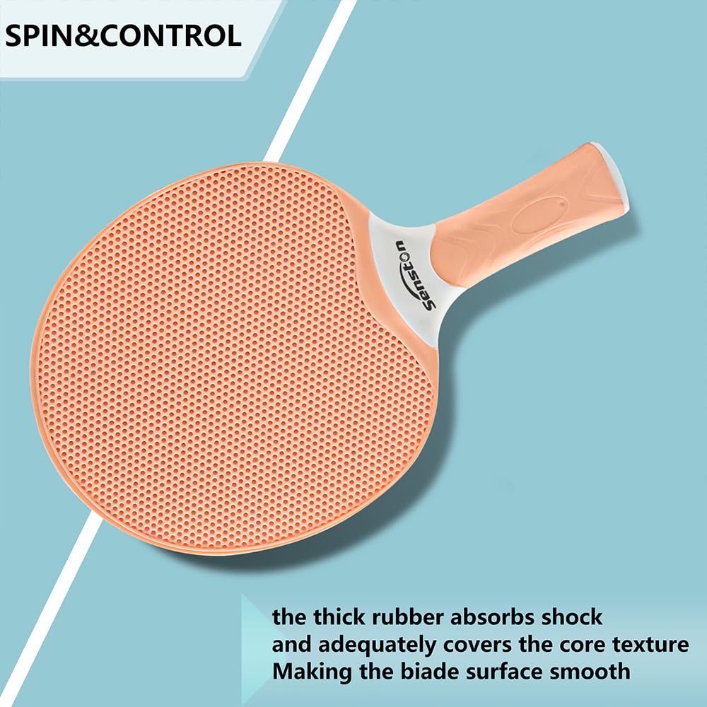 Senston Table Tennis Set Home Composite Rubber Perfect for - Rackets, Beginners!