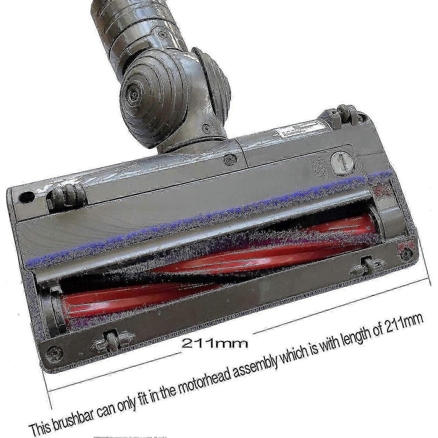 Ersatz-Bürstenrolle für Dyson V6/DC59/DC62/SV03 Staubsauger inklusive HEPA-Filter (185mm) mit Geräuschunterdrückung