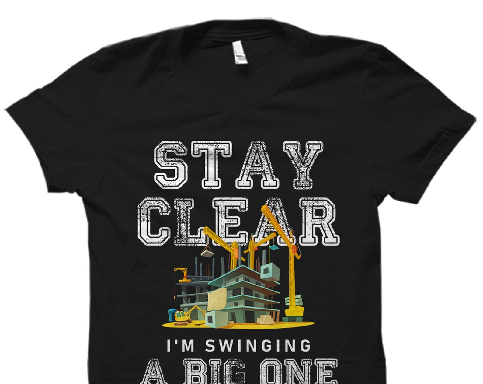 Funny Crane Operator Shirt. Crane Driver Shirt. Crane Shirt. Crane Operator Gift. Crane Driver Gift. Crane Gift. Swinging a big one #OS5595 S