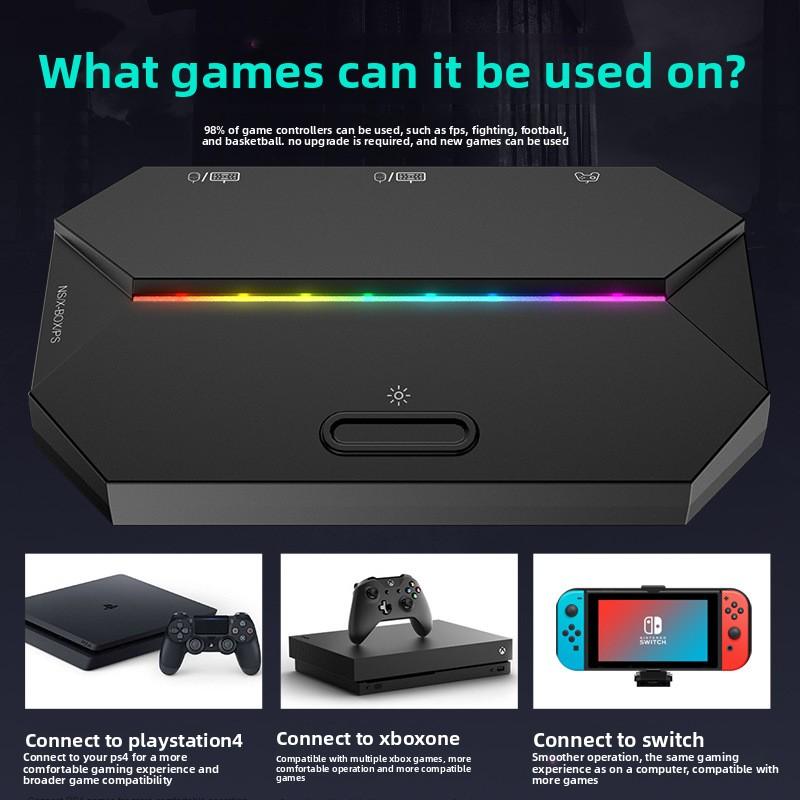 Free Wolf G6L Converter Switch Xbox PS4 Console Gamepad To Keyboard Mouse Converter