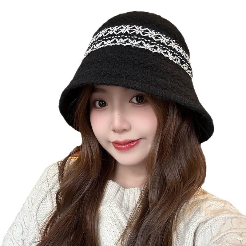 Wool Blend Fisherman Hat For Women With Extended Brim For Winter Sun And Wind Protection