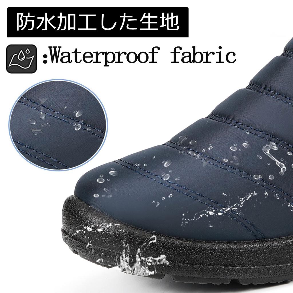 ZUSERIS and Snow Warm Fleece Warm for Cotton Shoes Men's Women's Boots, Short, Waterproof, Non-Slip, Lightweight, Lining, Winter, Casual,