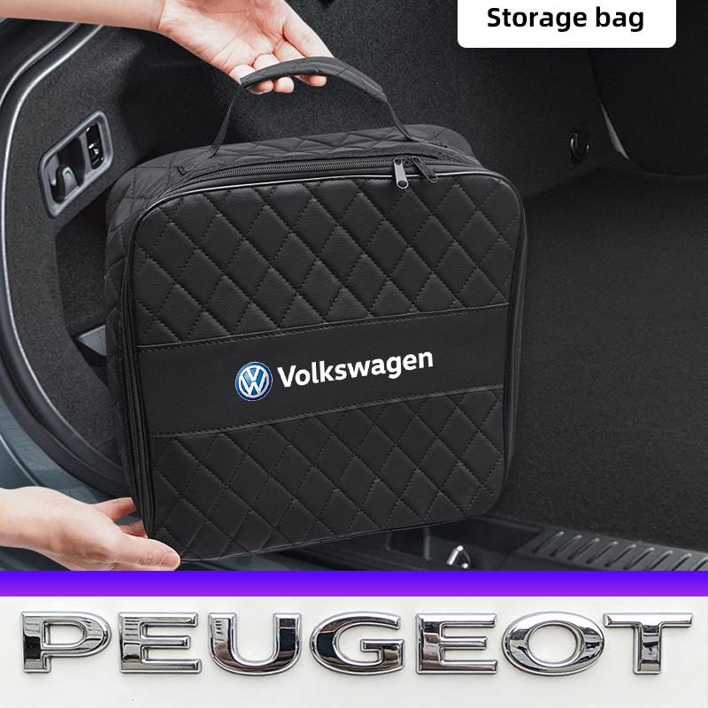 Car Charging Gun Storage Bag Electric Charger Gun Organizer Valve Cap For VW Golf Amarok T5 Phaeton Teramont ID3 Tiguan T-Cross wsdm9