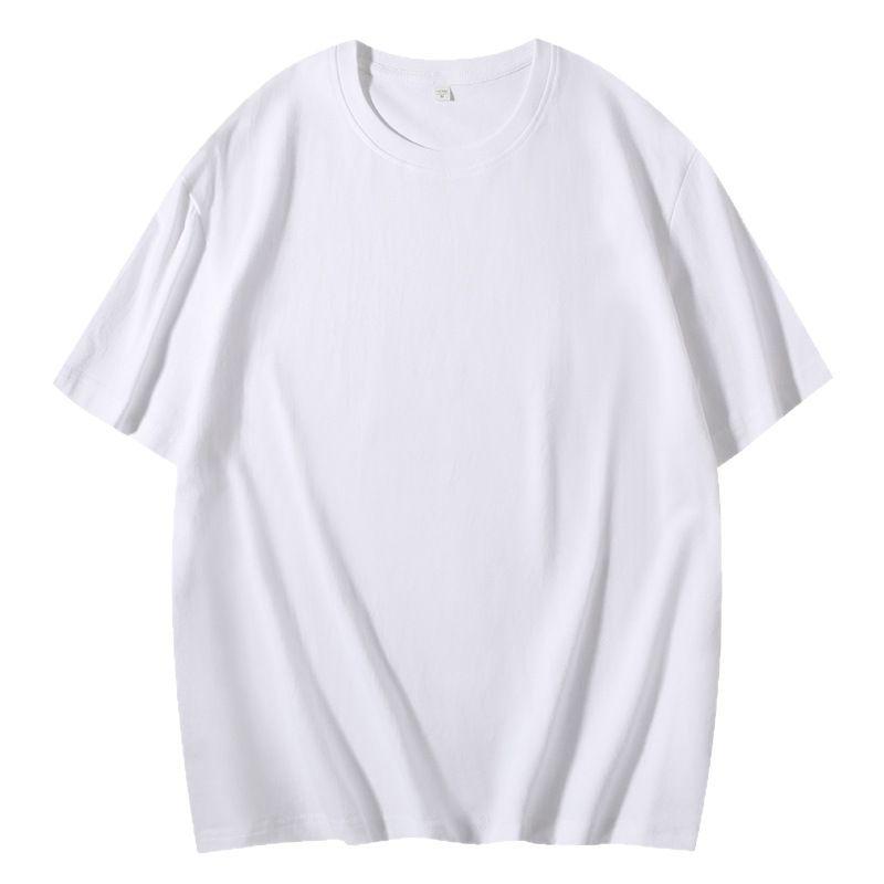 Available: Men's 180g Cotton Crew Neck Short Sleeve T-Shirt - Solid Color, Pure Cotton, Ideal for Summer and Advertising.