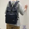 2025 New Simple Solid Color Men's Backpack Casual Travel Shoulder Bag Computer Laptop Rucksack Portable College Student Book Bag