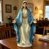 Statuie Fecioară Maria, Maica Binecuvântată, cu Brațele Deschise, Sculptură Religioasă Catolică, Figurină Maria Pictată Manual pentru Decor Interior Acasă