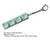 4-Keys Bear Fidget Keyboard Anxiety Relief Finger Clicker Keychain Office School Travel Decompression Button Sensory Toy Hanging