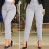 High Waist Slim Fit Women Pants Casual Trousers Tight Legs Hip Hugging Pure Color Long Pants with Pockets Daily Wear