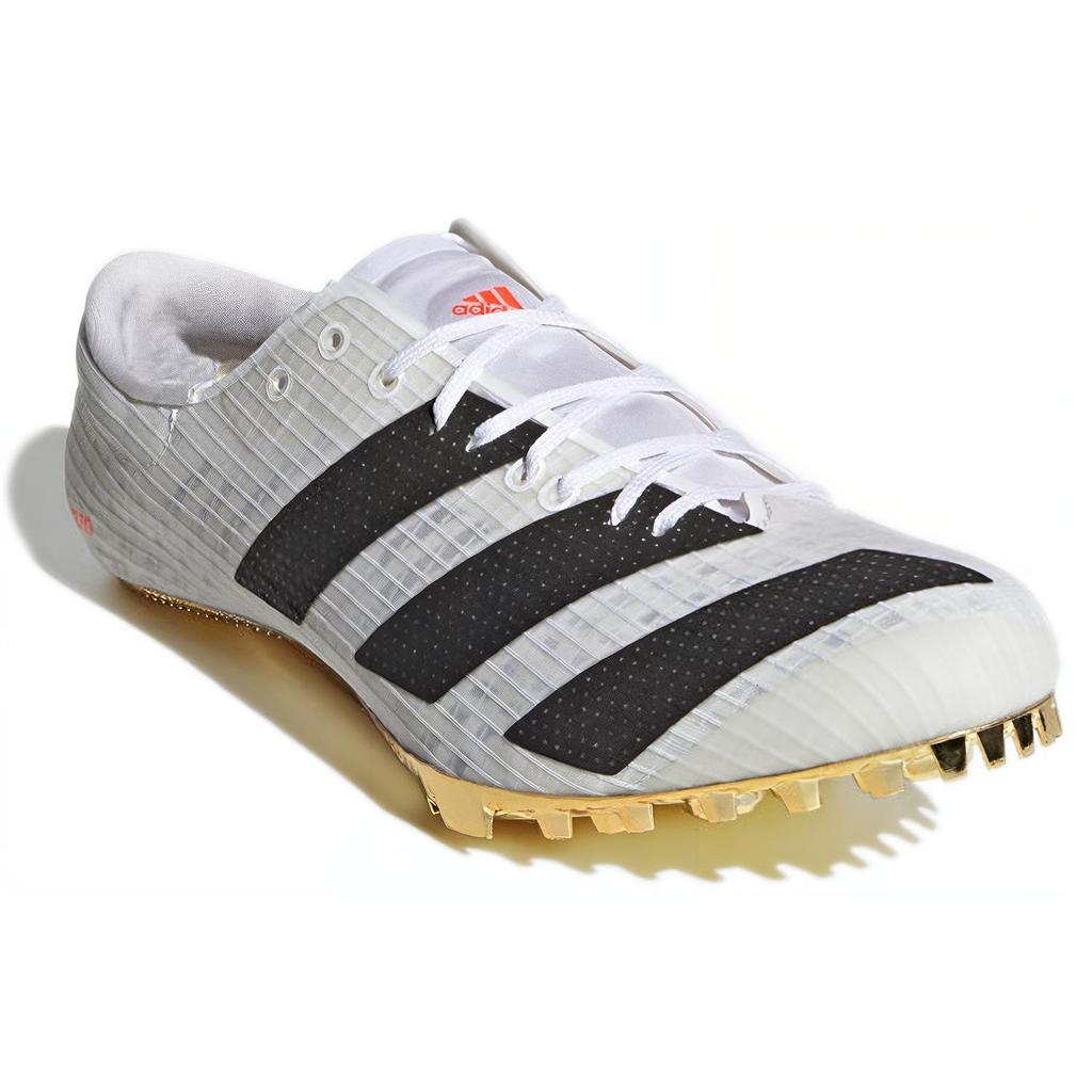 adidas Adizero Finesse Spikes White Gold Solar Red Unisex Sneakers Footwear-White Core-Black FY4081