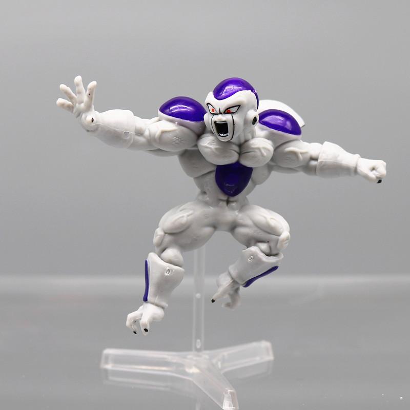 8pcs/Set Dragon Ball Frieza Figure Freezer Third Form Figurine Action Figures Collection Model Toys Gifts Z PVC Round Sensory Compression Bouncy