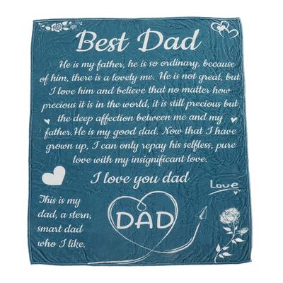 Papa Decke Weich Hautfreundlich Liebe ausdrückend Flanell Personalisierte Decke Multifunktional Papa Decke für Schlafzimmer