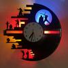 Creative Planet LED Wall Lamp Background Wall Clock Night Light Plug-in Remote Control Version Decorative Lamp
