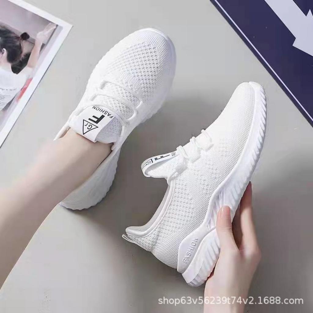 Women's Casual Sports Shoes, Women's Breathable Knitted Sports Shoes - Lightweight and Comfortable Low Top Running Shoes, Mesh Sports Shoes