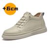 Scarpe Rialzate in Vera Pelle per Uomo Scarpe Elevator Aumento di Altezza Calzature Sneakers Casual di Lusso da Uomo Scarpe da Skate