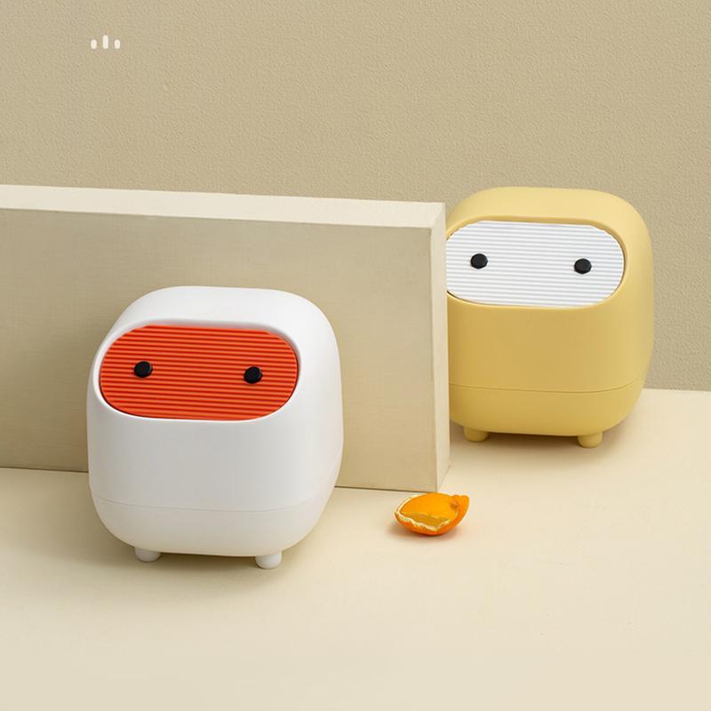 Ninja Desktop Trash Creative Small Office Mini Double Trash Can Cute Mini Storage Box