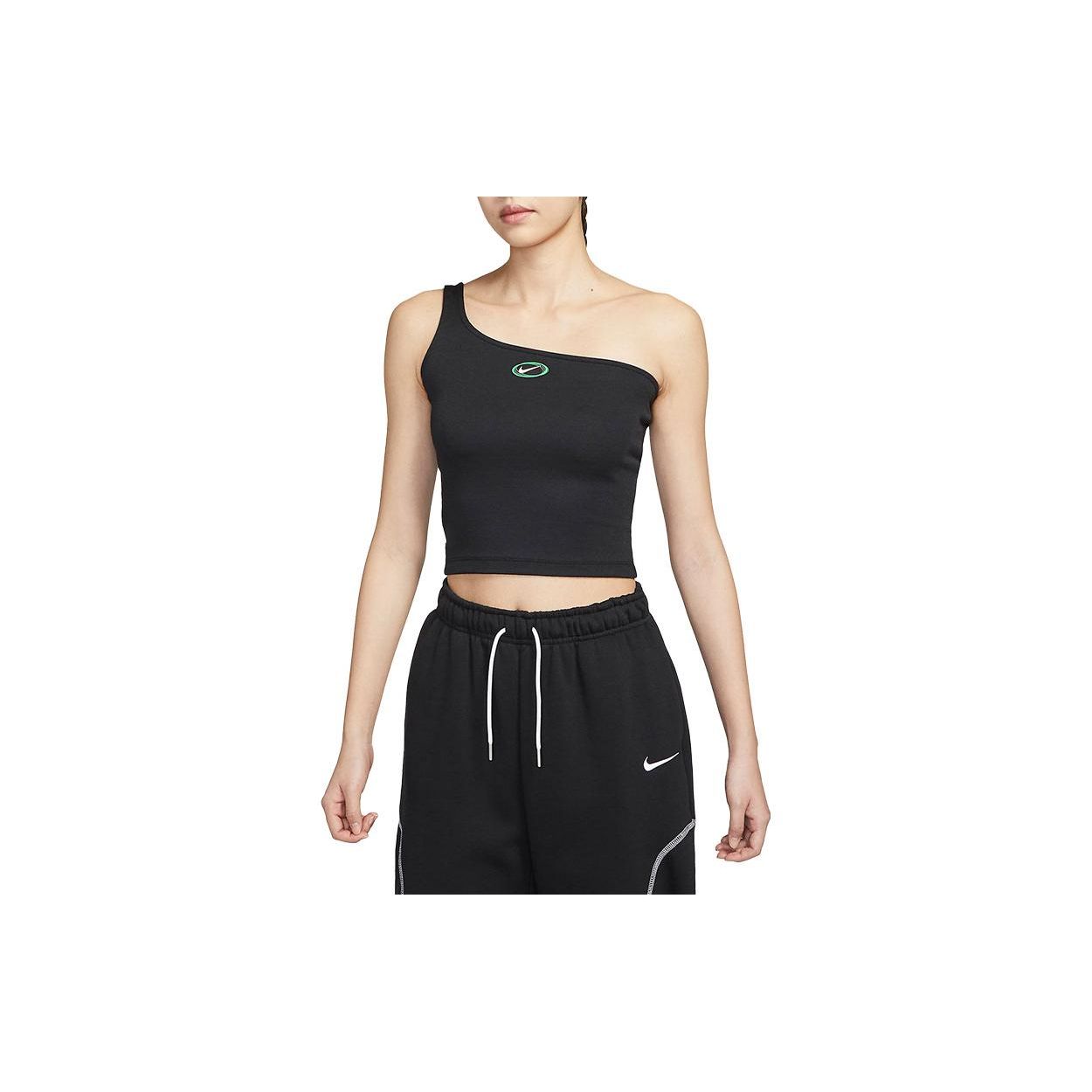 

Nike Solid Color Slim Fit Short Camisole Women tops Black DV3323-010 XL