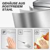 60 L Sensor Can, Sensor Bin with Soft-Close Lid, Fingerprint-Proof Stainless Steel, Silver Tone