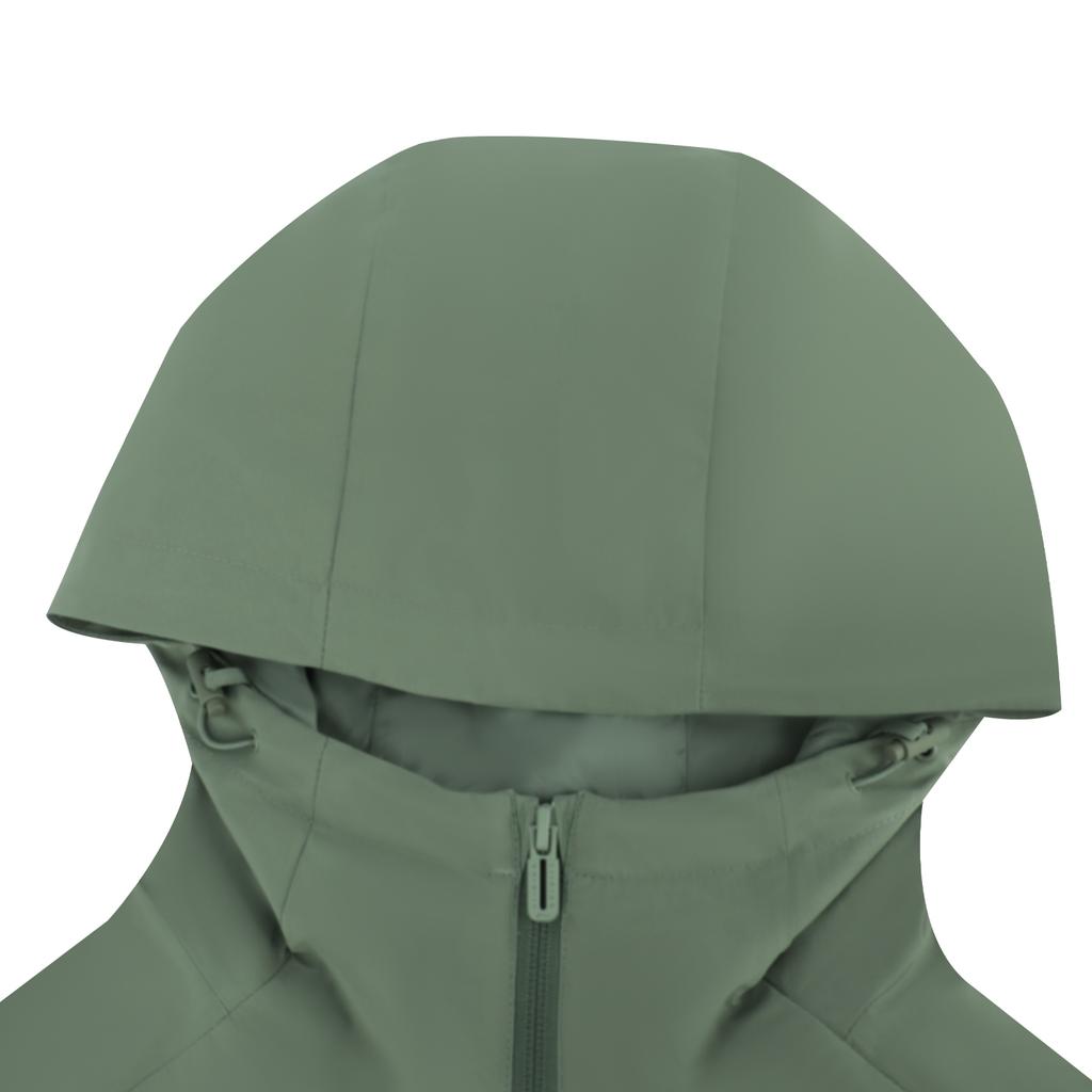 Futter Gruppenkauf Serie Einfarbig Reißverschluss Kapuzenjacke Lässiger Windbreaker Herren Oberbekleidung Grau-Grün AFDU627-2