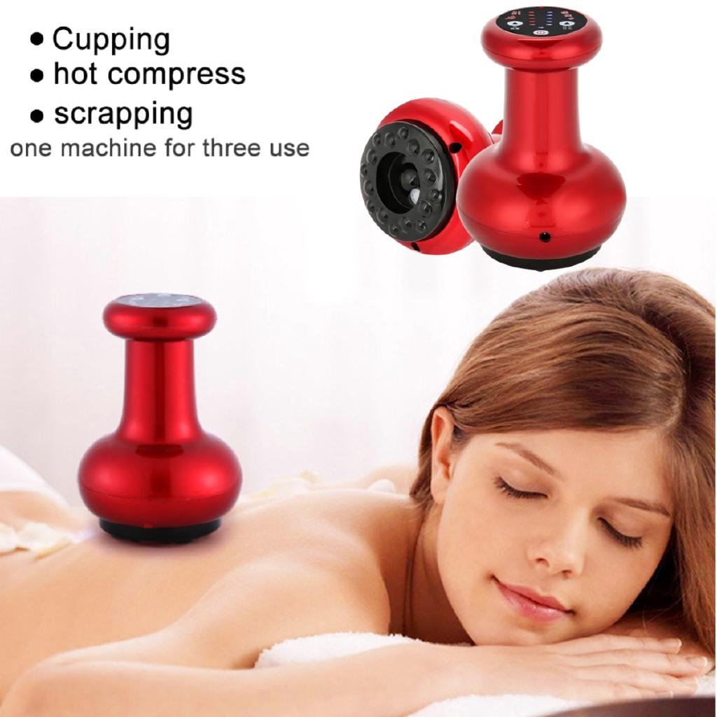 Elektrischer Schabemassagegerät Heizung Ganzkörpermassage Gua Sha Schaben Schröpfen Ausbaggern Schlankheitsmaschine