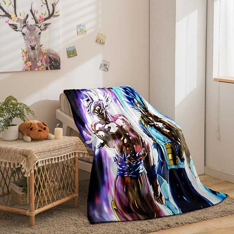 Riman Dragon Ball Series Flannel Blanket 3D Printed Sofa Blanket Thickened Blanket