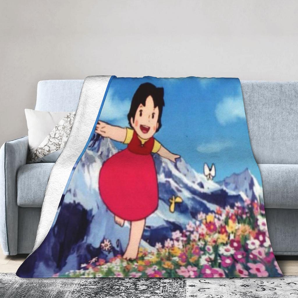 Heidi, Girl of the Alps Blanket Soft Fleece Healing Gift Throw Blankets Bedspread