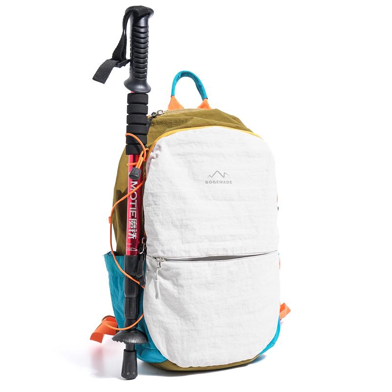 Contrast Color Backpack Lightweight Student Schoolbag Outdoor Travel Waterproof Backpack
