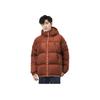 Li Ning Plain Stand Collar Loose Short Down Jacket Men Outerwear Tea-Red AYMT171-2
