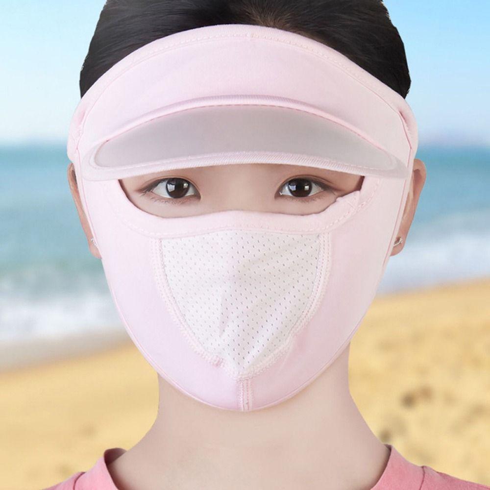 Sunscreen Veil Eye protection Summer Sunscreen Mask Face Gini Mask Womne Sun Hats Driving Face Mask