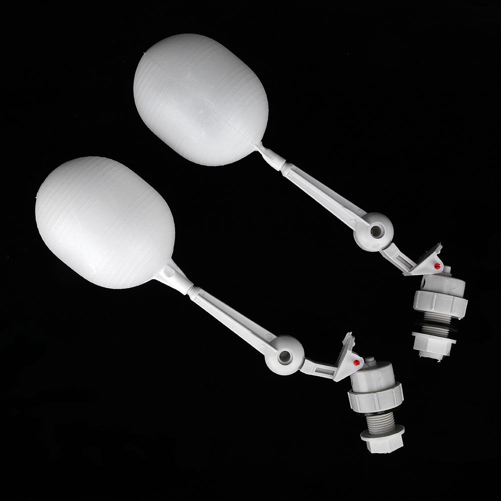 2Pcs Plastic Float Valve for Horse Cattle Auto Fill Feed Filler Trough Water Tank