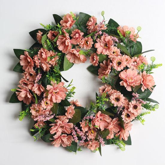 Exquisite Rose Wreath Easy To Clean Environmental Friendly Bright Colors