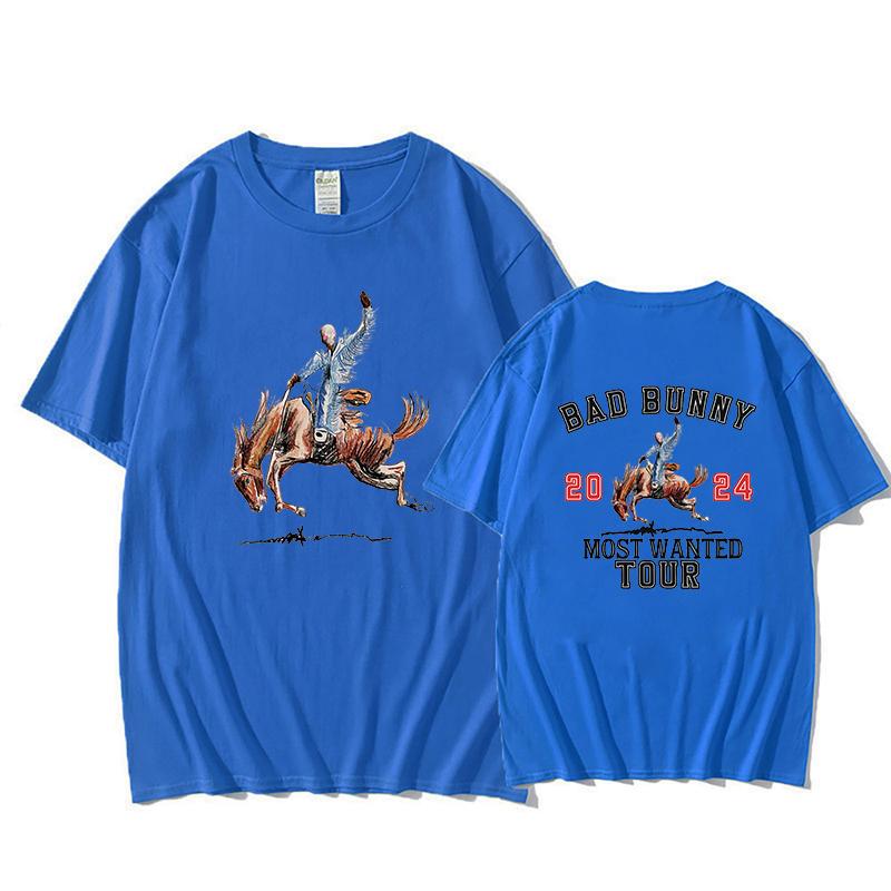 

Альбом Bad Bunny Nadie Sabe Lo Que Va Pasar Mañana Футболка с принтом Футболка для мужчин Хлопковая мягкая футболка с коротким рукавом 3XL