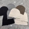 Autumn and Winter Warm Personality Burr Hollow Thin Pile Hat Children Internet Celebrity Versatile Age Reduction Elastic Wool Knitted Hat
