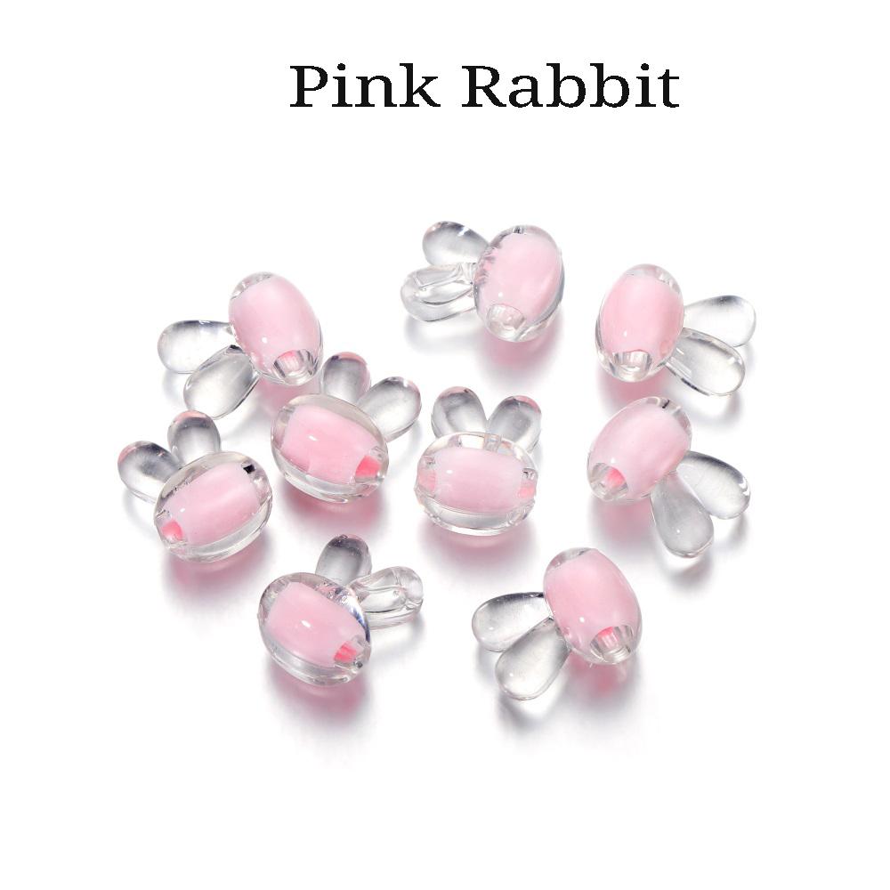 20Pcs/Pack Acrylic Spaced Beads Candy Heart Flower Shape Beads Decoration For DIY Necklace Earrings Jewelry Making Supplies