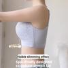 Big Breasts Show Small Underwear Women's Summer Thin Section Gathered Without Steel Ring Seamless Large Size Anti-glare and Anti-sagging Bra
