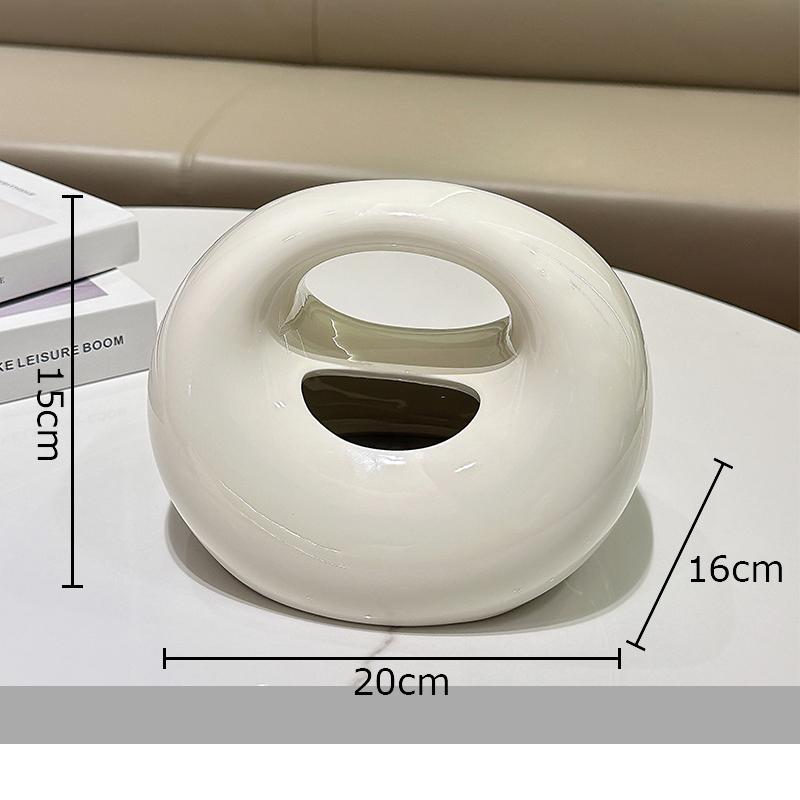 Creative Handbag Shape Tissue Box Coffee Table Desk Decoration Modern Design Ceramic Tissue Box Bedside Table Paper Towel Case