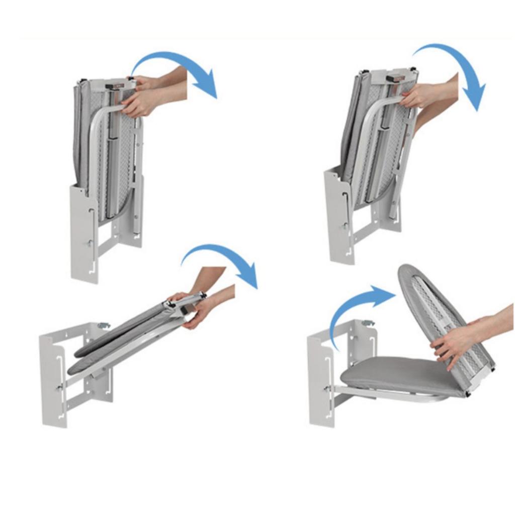 Wall Mounted Ironing Board SpaceSaving Foldaway Furniture for Laundry Room,