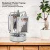 Rotating Music Box Photo Picture Frame Home Living Room Bedroom Decoration for 3x2in Photo