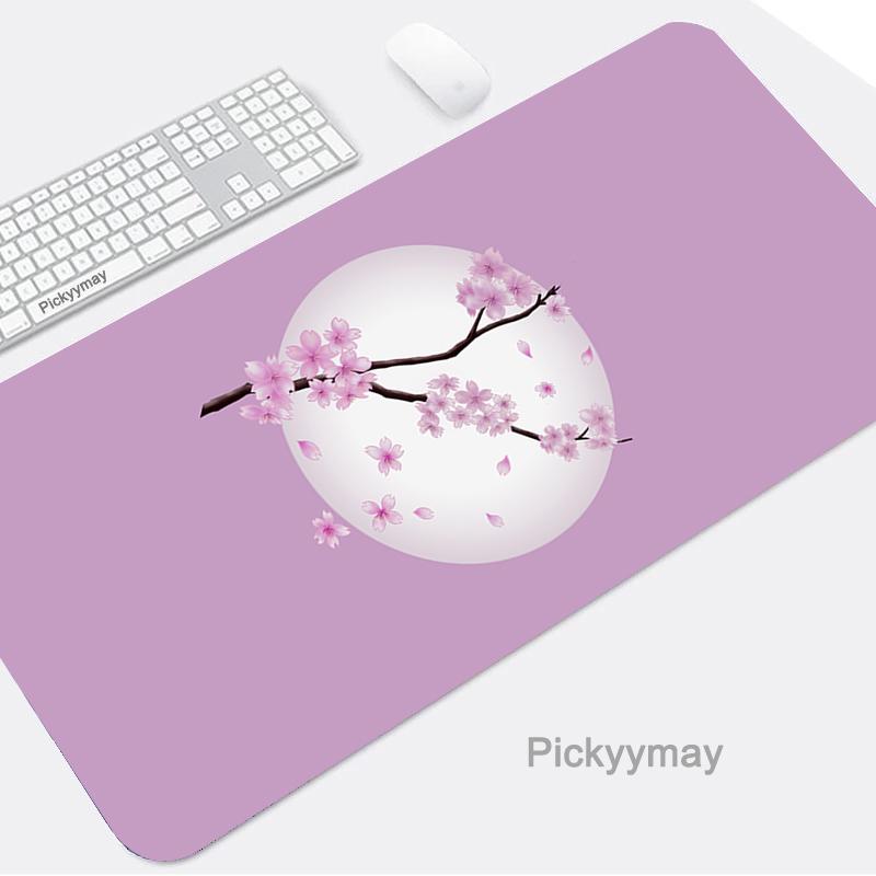 Pink Mousepads Cute Mousepad Kawaii Bunny Large Mouse Mat Office Desk Pads NonSlip Rubber Mouse Pad Big Keyboard Mats