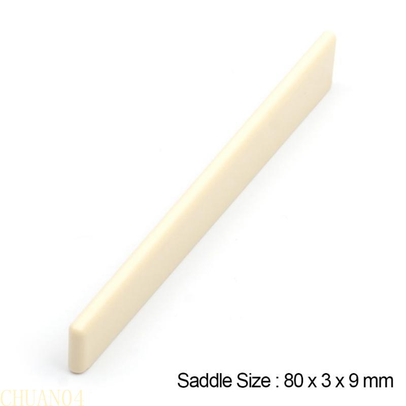 A1A2 2Pcs/lot Musical Instruments Bone Nut For Electric Guitar Bone Nut Saddle Guitar Parts White Guitar String Pillow