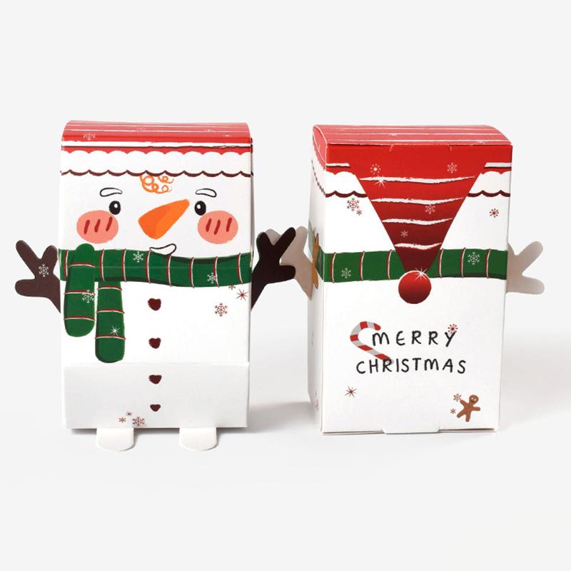 Caixa de doces com tema de Natal, lanches, biscoitos, caixas de embalagem, 2024, sacolas para presentes de festa de Natal, 2025, suprimentos para decoração de ano novo